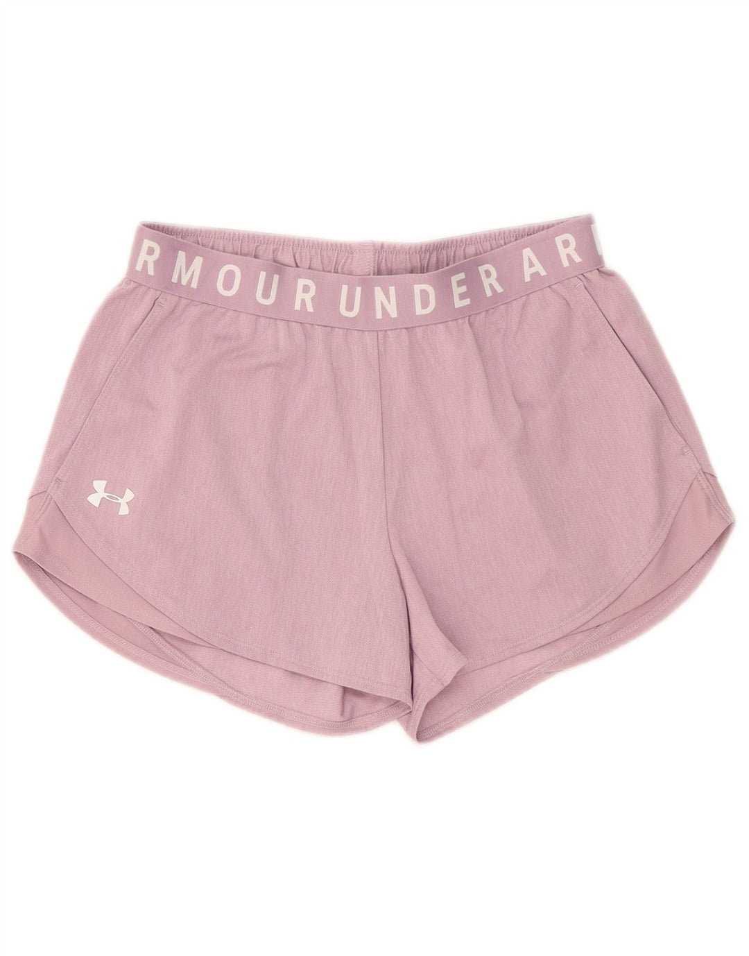 Pantaloni scurți sport grafic Under Armour pentru femei UK 10 Small Pink Poliester