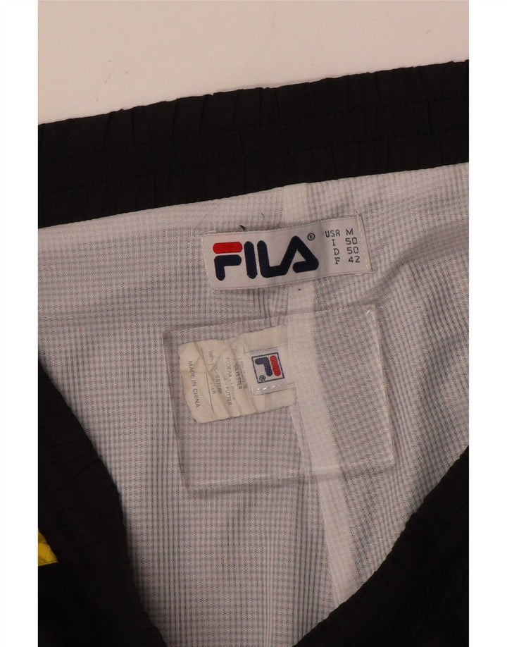 Pantaloni de trening cu grafică Fila pentru bărbați Pantaloni de jogging Medium Black Colorblock