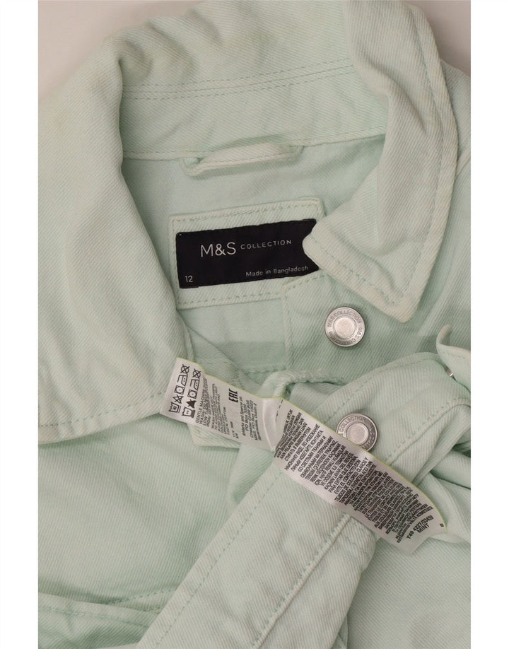 Jachetă de blugi pentru femei Marks & Spencer UK 12, bumbac verde mediu