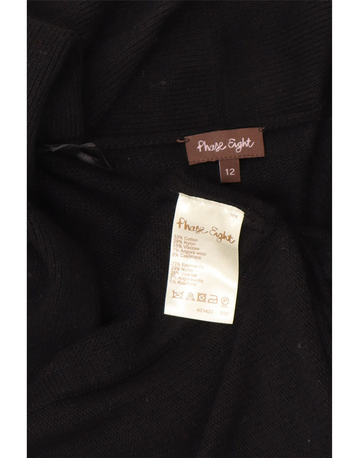Pulover cardigan deschis pentru femei Phase Eight UK 12 Medium Negru