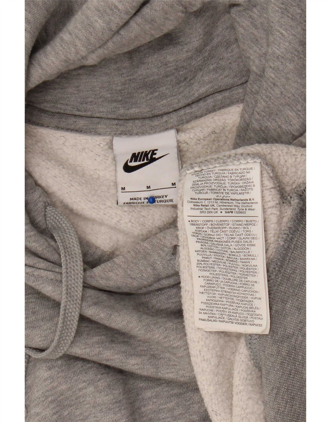 Pulover Nike pentru bărbați, bumbac, gri mediu