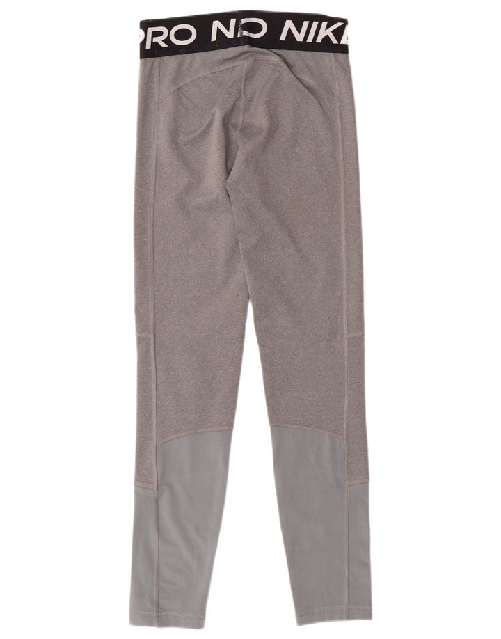 Leggings NIKE pentru fete Dri Fit Graphic 12-13 ani, mare, gri, colorblock