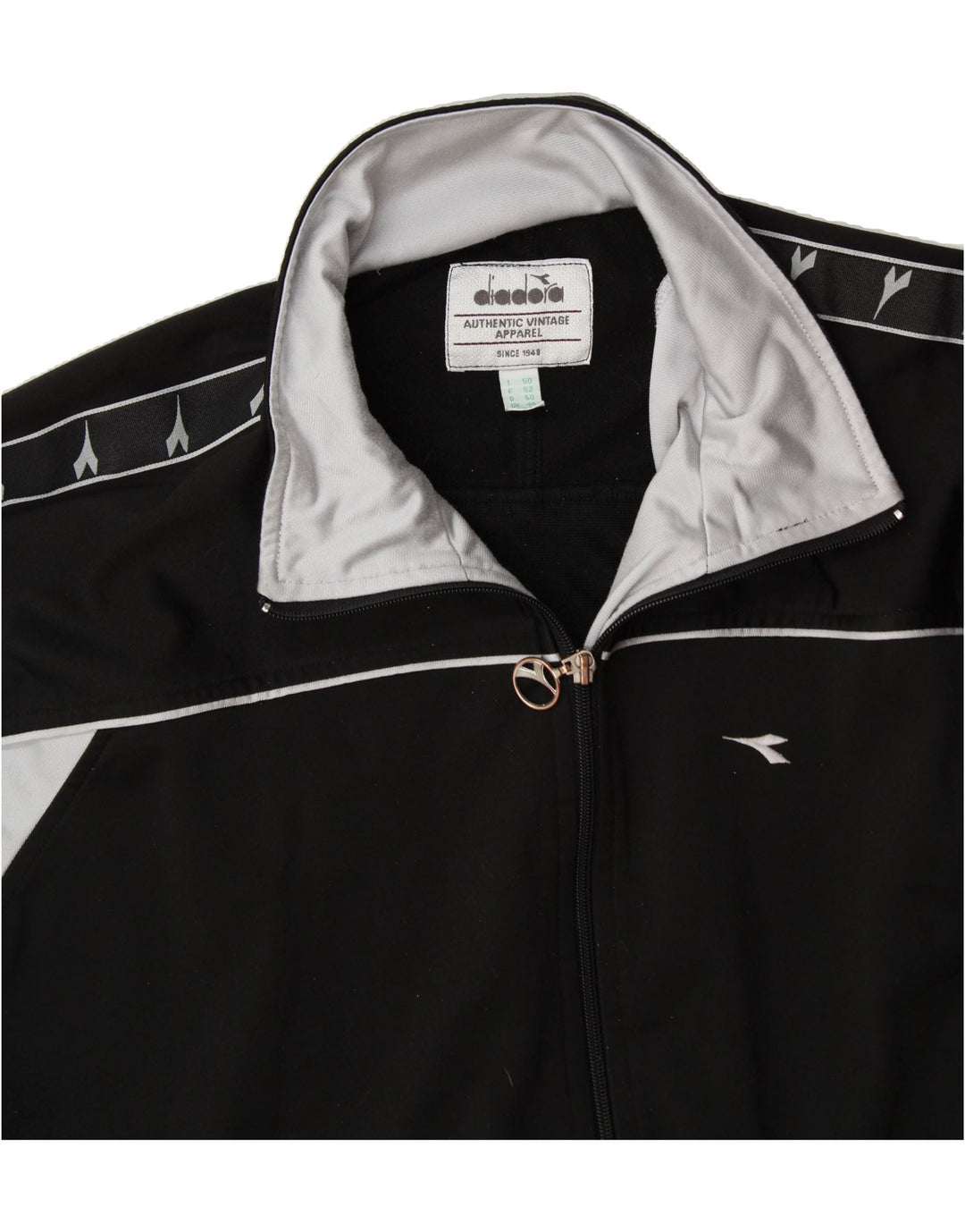 Jachetă de trening grafică pentru bărbați DIADORA UK 40 Medium Black Colorblock