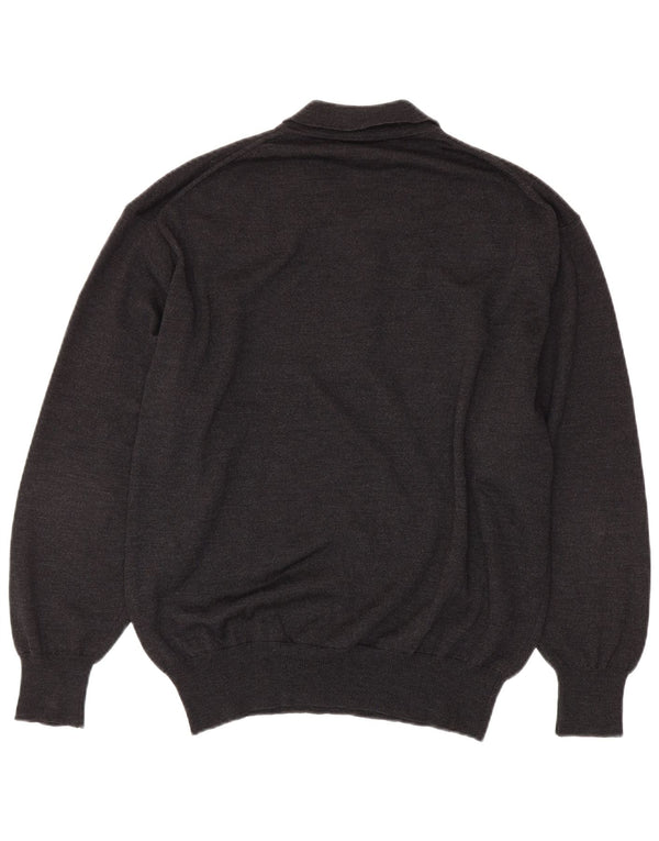 Pulover vintage pentru bărbați cu gât polo IT 54 XL gri