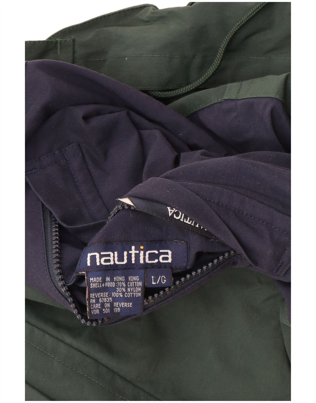 Jachetă reversibilă pentru bărbați Nautica UK 40, mare, multicolor, color block, bumbac