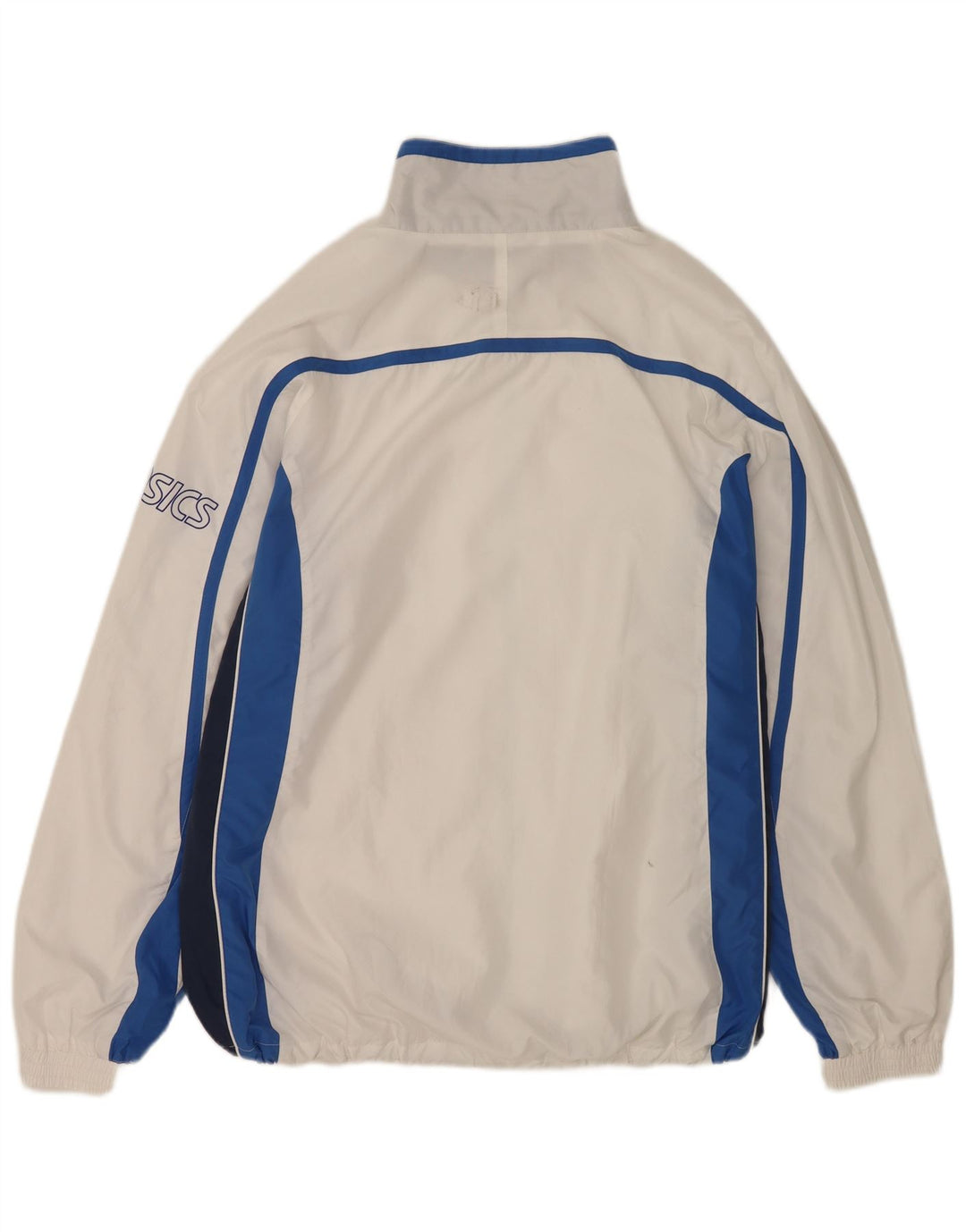 Jachetă de trening pentru bărbați Asics, 2XL, poliester color bloc alb