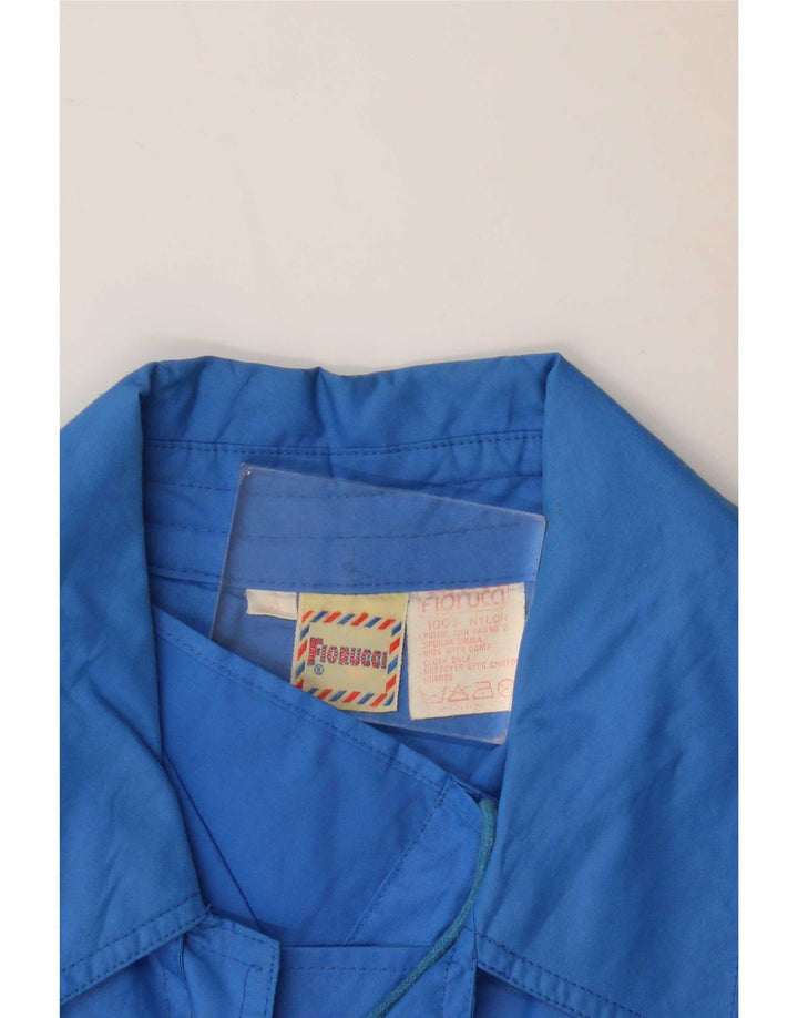Fiorucci Trench pentru femei UK 14 Medium Blue Nylon