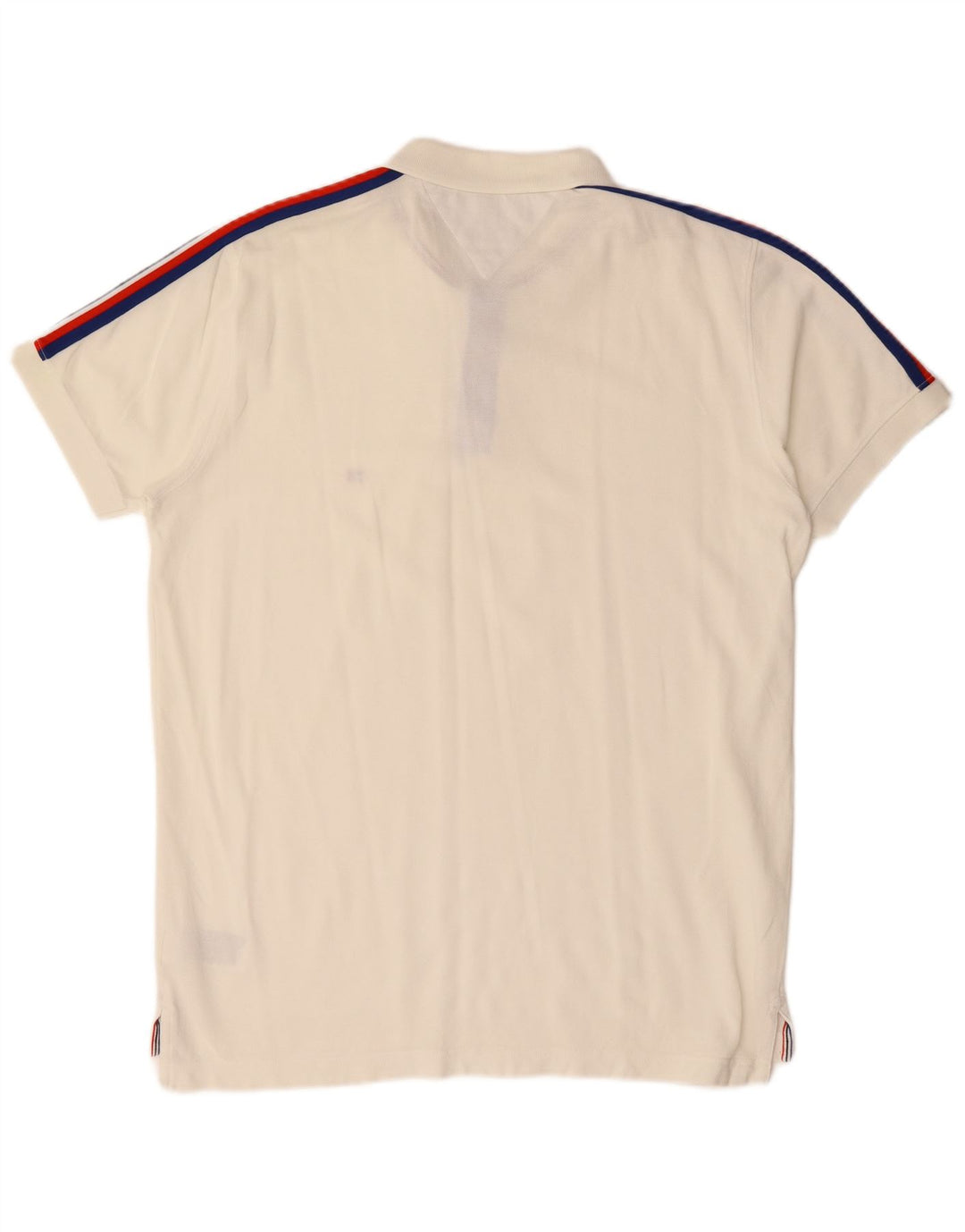 Cămașă polo TOMMY HILFIGER pentru bărbați, cu croială normală, mare, alb, color block
