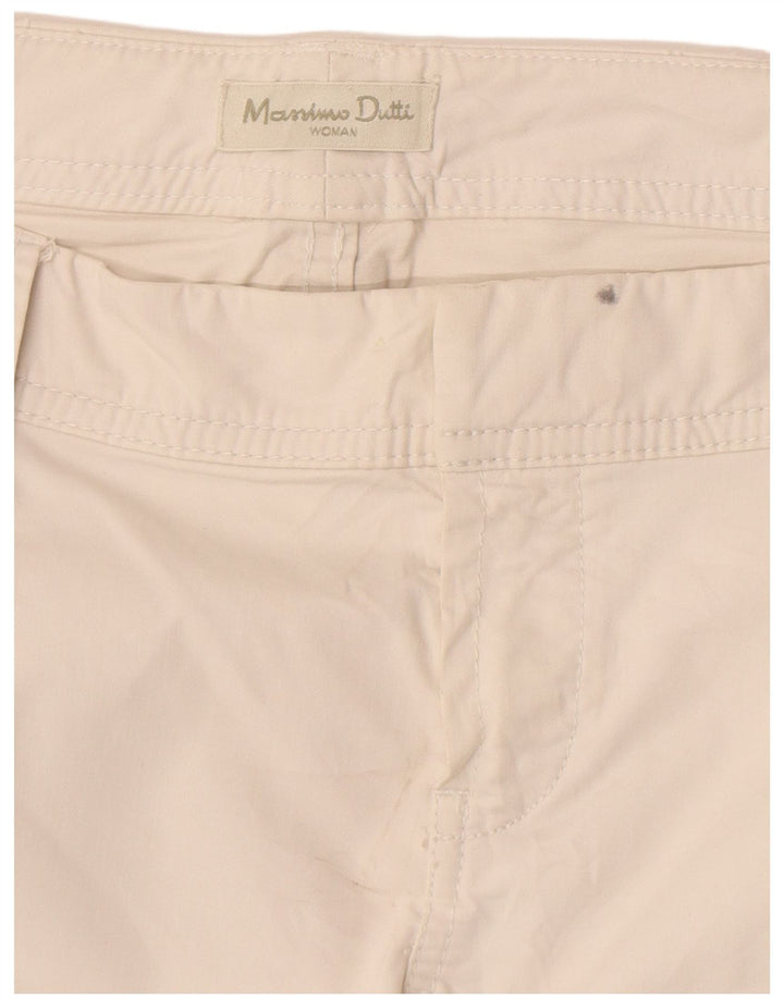 Pantaloni chino subțiri Massimo Dutti pentru femei L32 L29 alb