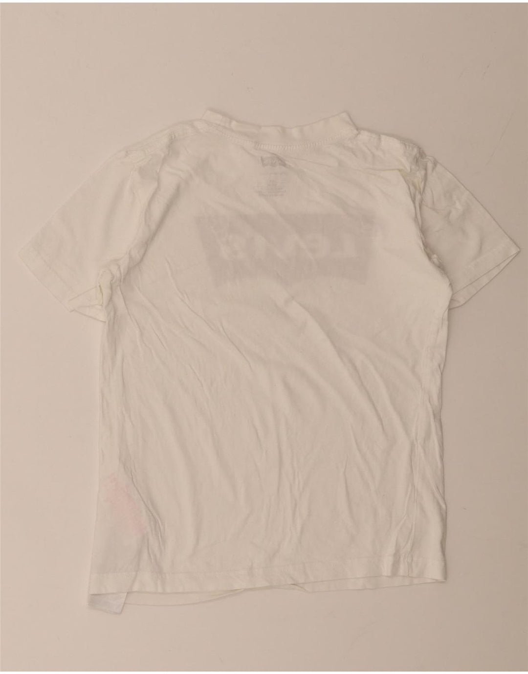 Tricou grafic Levi's pentru baieti Top 11-12 ani bumbac alb