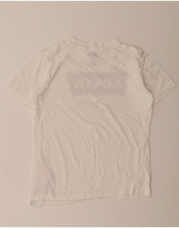 Tricou grafic Levi's pentru baieti Top 11-12 ani bumbac alb