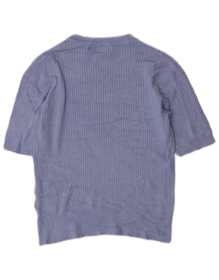 Pulover pentru femei Marks & Spencer cu decolteu cu barca UK 12 Medium Blue