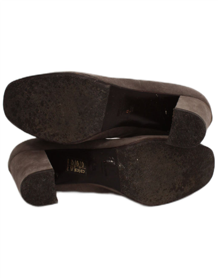 Tocuri cu pompe de piele de căprioară Napoleoni, mărimea UK 5, piele gri