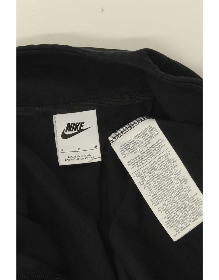 Pulover Nike pentru femei, supradimensionat, cu fermoar și gât, UK 10 Mic Negru