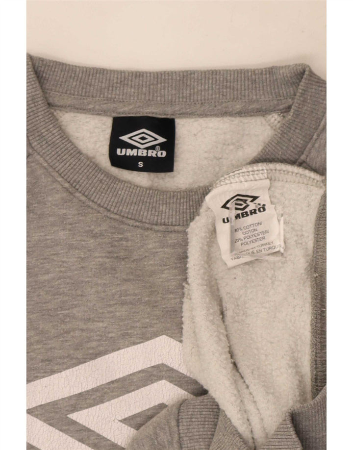 Hanorac grafic pentru bărbați Umbro Jumper mic, gri, bumbac cu pete