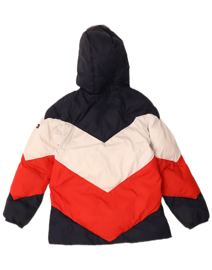 Jachetă căptușită cu glugă Tommy Hilfiger pentru băieți 11-12 ani, multicoloră