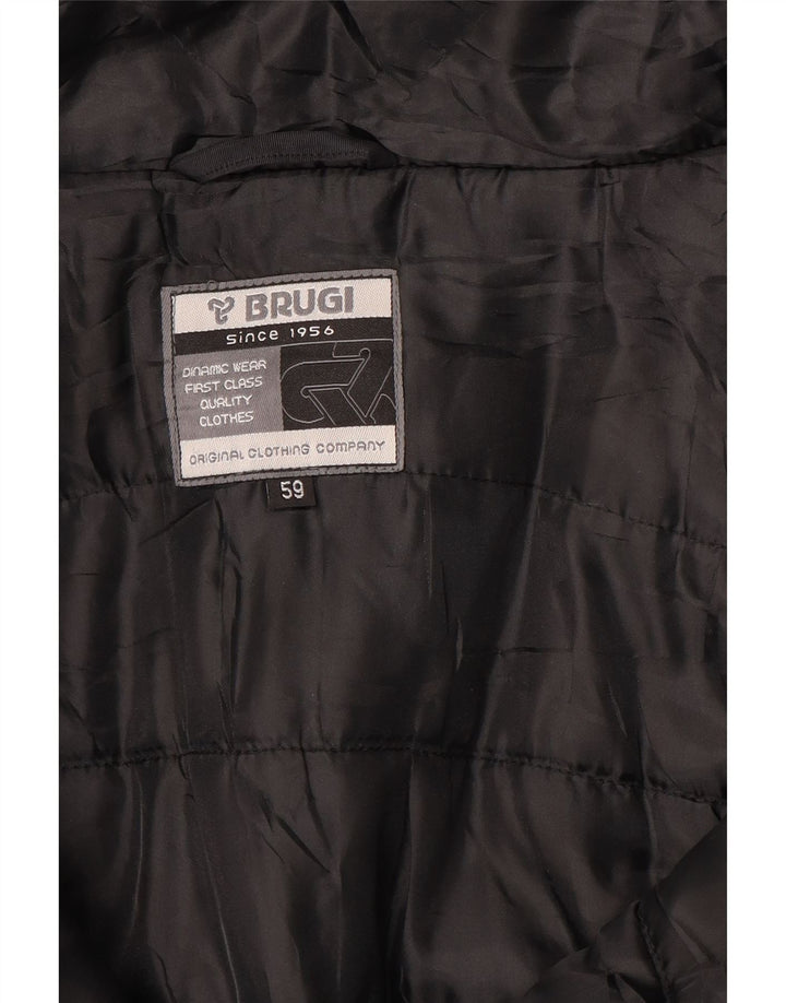 Jachetă de vânt cu glugă pentru bărbați Brugi Mărimea 59 3XL Negru