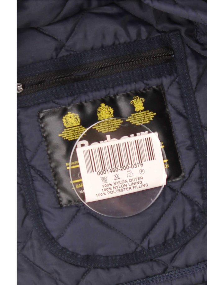 Jachetă matlasată LIDDESDALE Barbour pentru bărbați UK 40, mare, nailon bleumarin