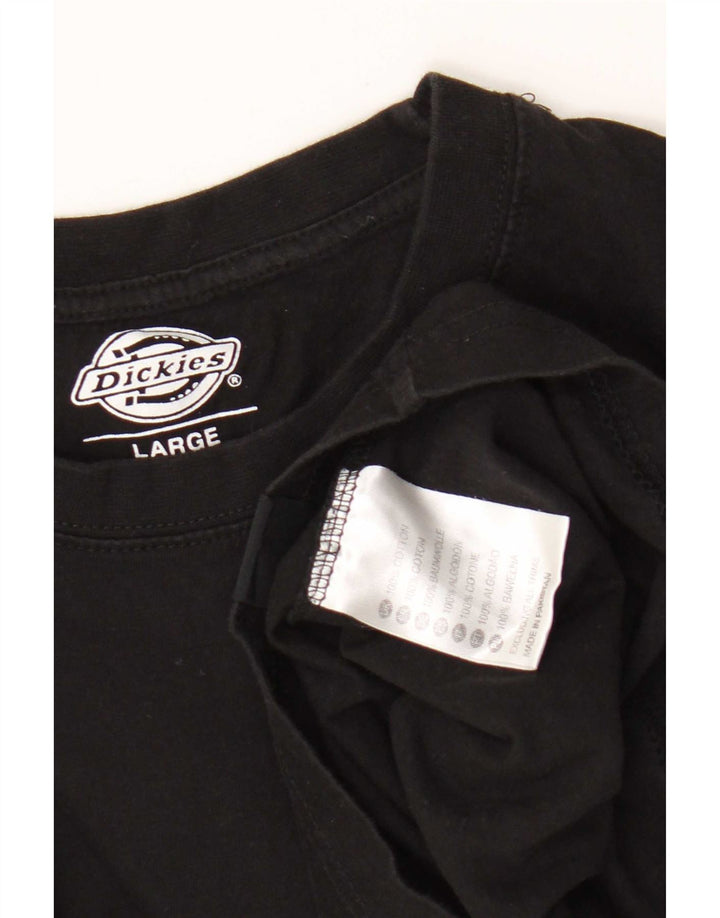 Tricou pentru bărbați Dickies Top mare din bumbac negru