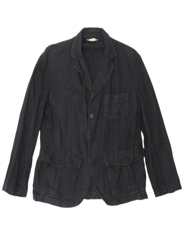 Blazer pentru bărbați Zara, cu 3 nasturi, UK 40, mare, in albastru marin