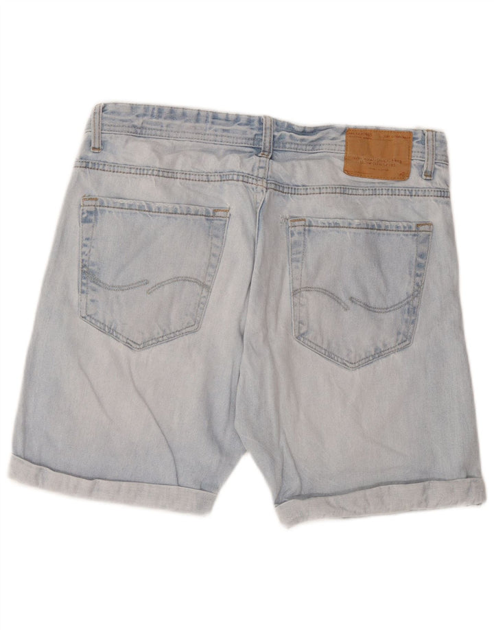 Pantaloni scurți din blugi Jack & Jones pentru bărbați, mari W34, bumbac albastru