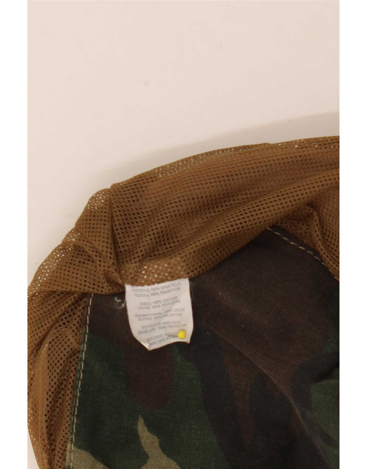 Geacă de piele vintage pentru bărbați IT 50 mare maro