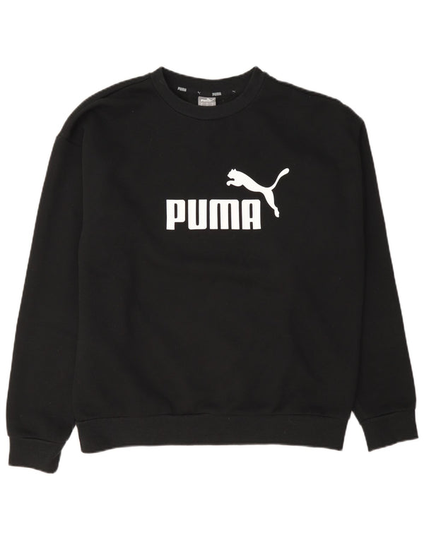 Pulover cu grafic pentru femei Puma, UK 14, bumbac mediu negru
