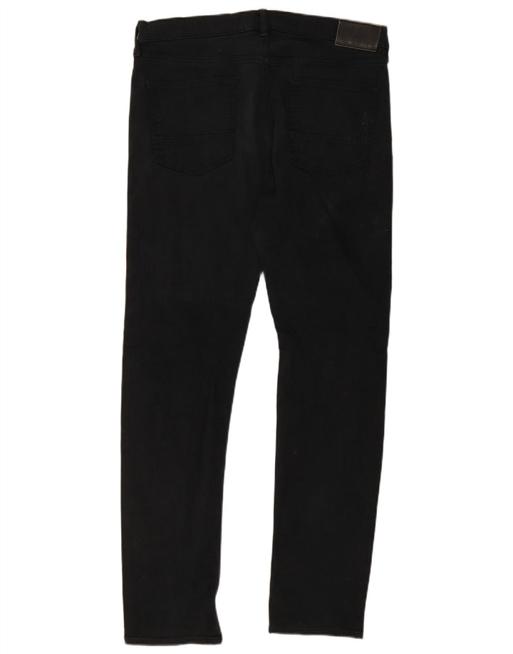 Blugi slim pentru bărbați Marks & Spencer W36 L33 bumbac negru