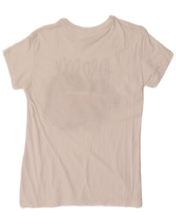 Hard Rock Cafe pentru femei Ayia Napa Tricou grafic Top UK 12 Medium White