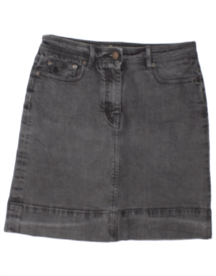Fusta de blugi pentru femei BODEN UK 12 Medium W30 Gri