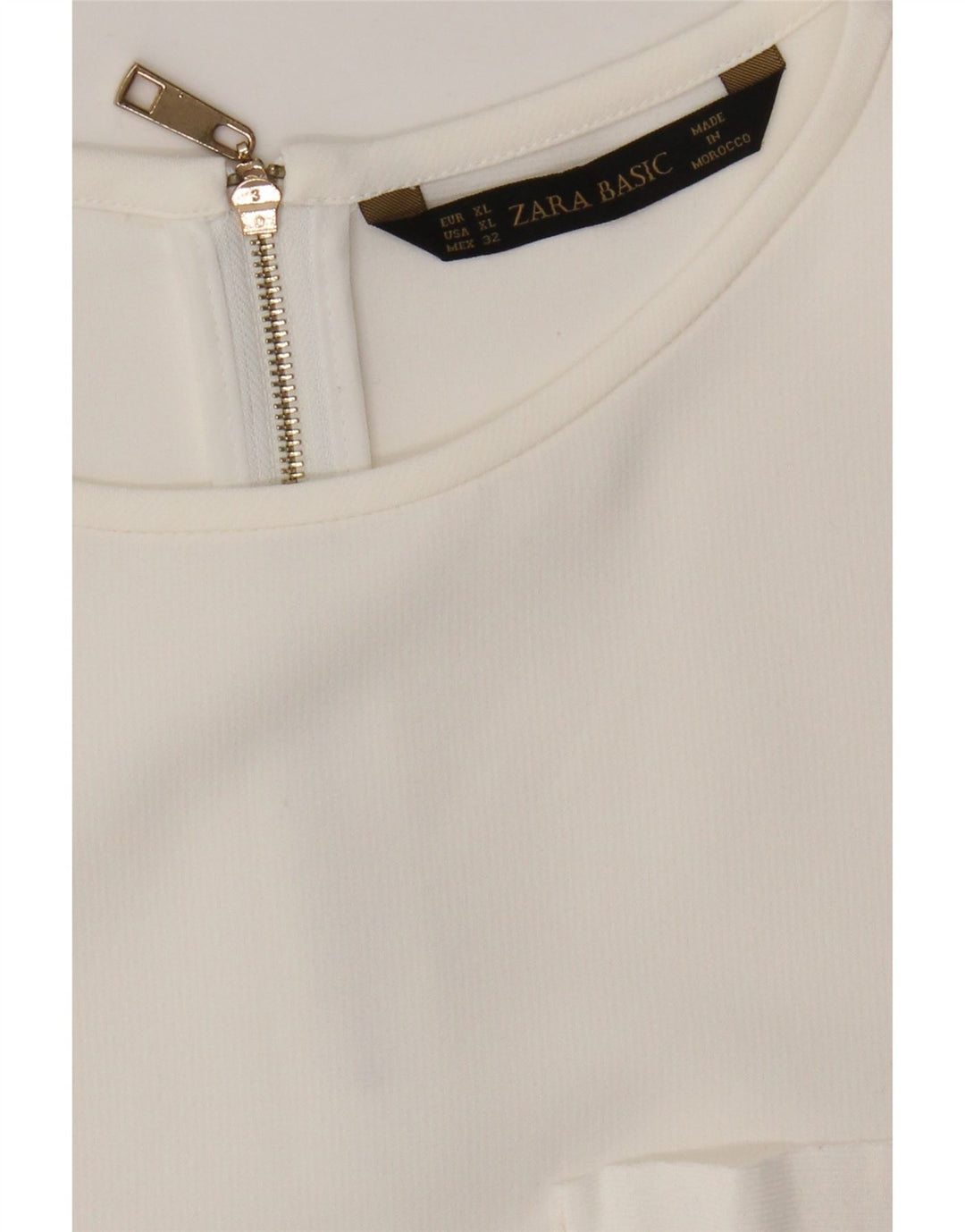 Bluză pentru femei Zara UK 18 XL Alb