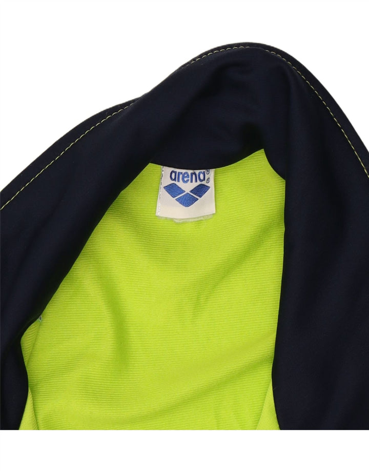 ARENA Mens Graphic Tracksuit Top Jacket XL Green Colourblock Vintage Arena and Second-Hand Arena from Messina Hembry 