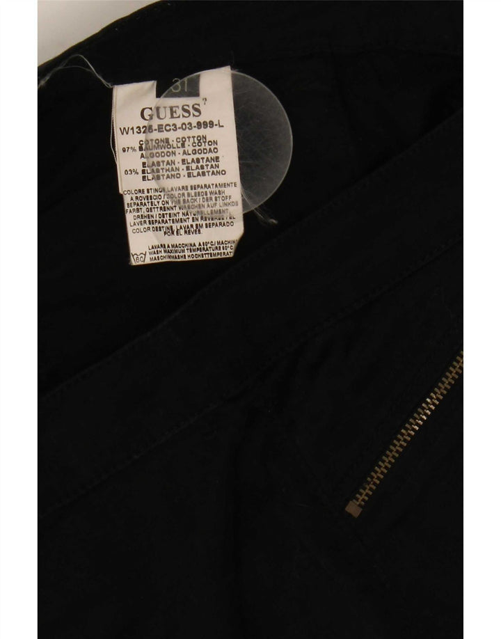 Pantaloni cargo bootcut Guess pentru femei W31 L32 bumbac negru