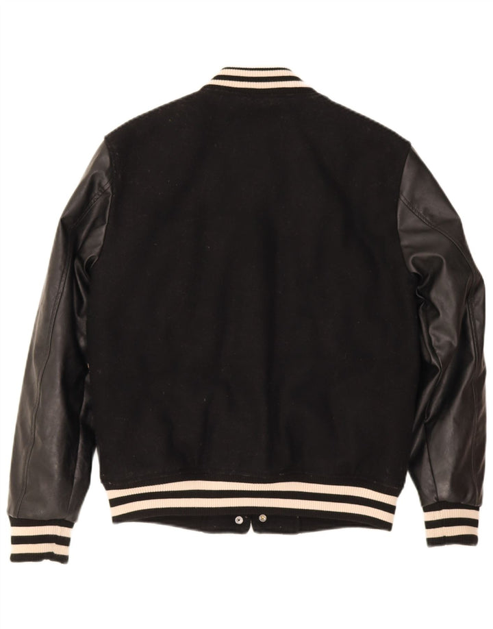 Jachetă Varsity pentru femei Superdry UK 8 Small Negru Poliester