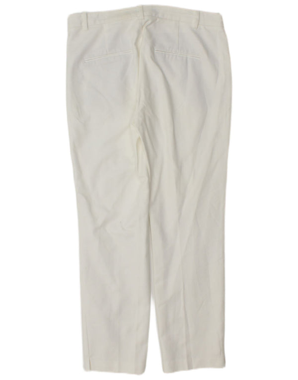 Pantaloni chino slim pentru femei Zara EU 38 Mici L28 L28 Bumbac alb