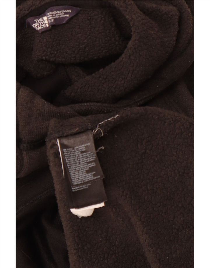 Pulover pentru damă THE NORTH FACE, cu gât cu nasturi, cu glugă, UK 10, poliester, gri mic