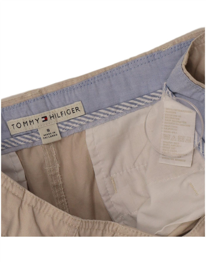 Pantaloni scurti chino Tommy Hilfiger pentru femei US 8 Medium W30 Bej Bumbac