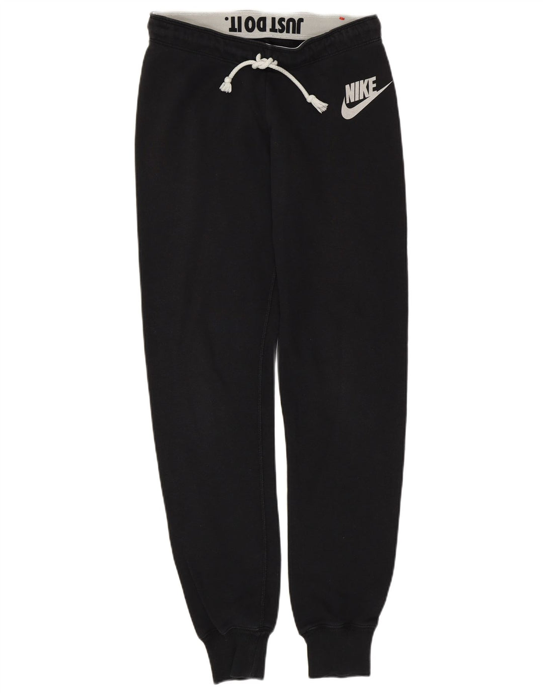 Pantaloni de trening pentru femei NIKE Pantaloni de jogging UK 10 Bumbac negru mic