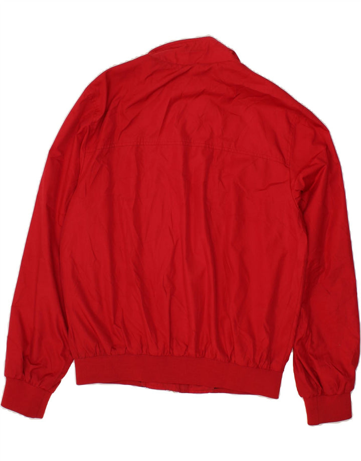 MARINA YACHTING Mens Bomber Jacket IT 52 XL Red Polyester Vintage Marina Yachting and Second-Hand Marina Yachting from Messina Hembry 