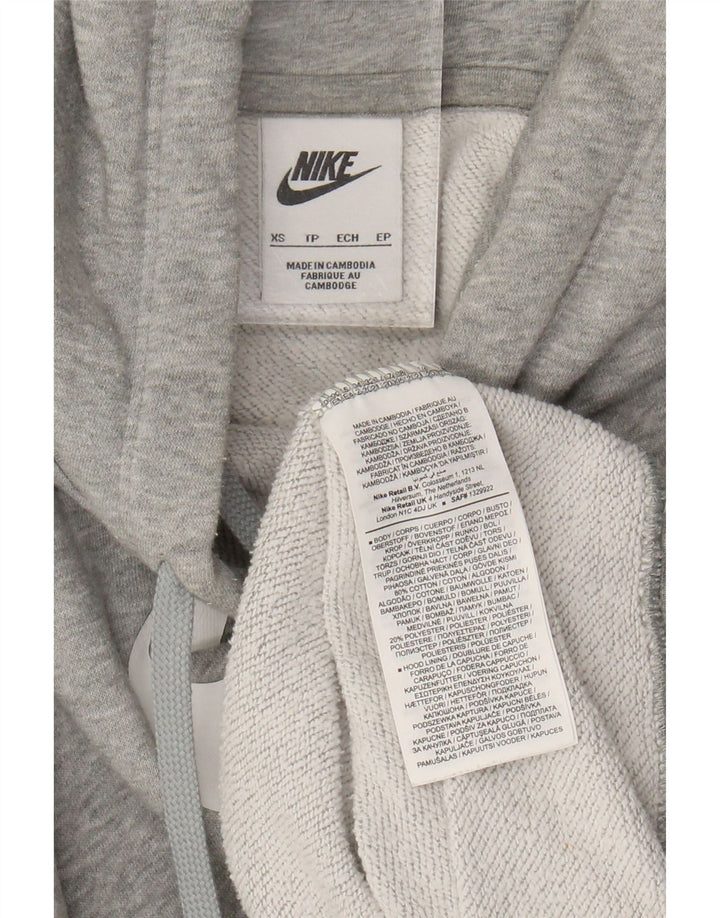 Pulover NIKE pentru femei, supradimensionat, cu hanocă grafică UK 6 XS, bumbac cu pete gri