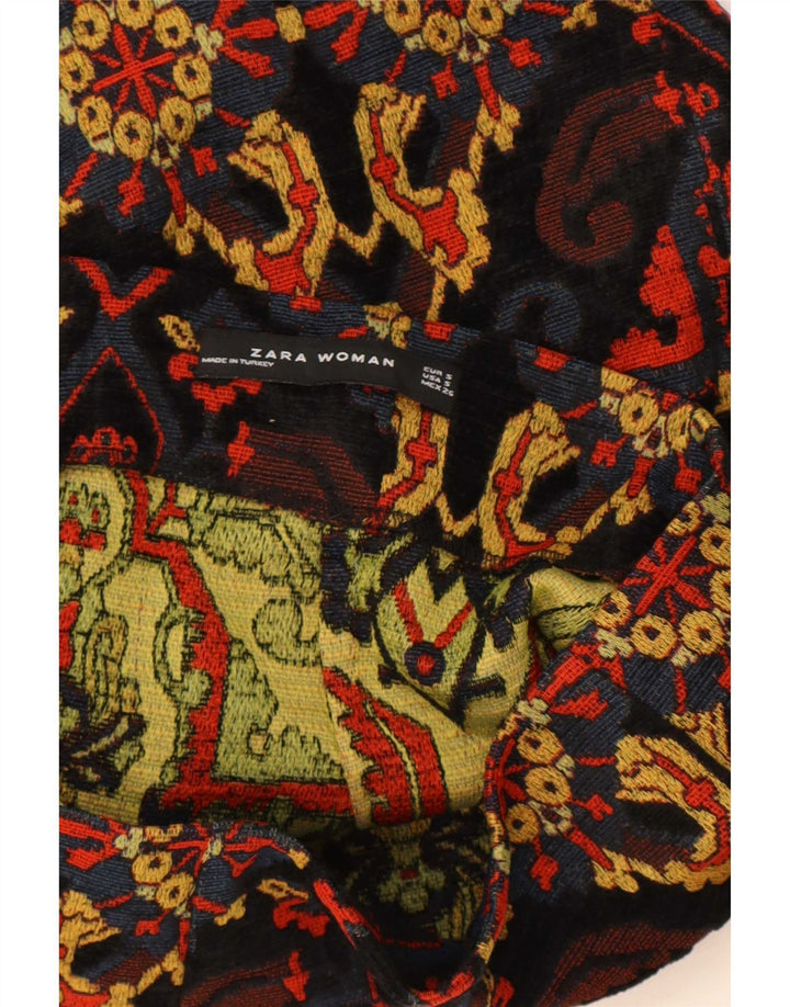 Fusta Mini Zara Femei Mică W26 Multicolor Paisley Acrilic