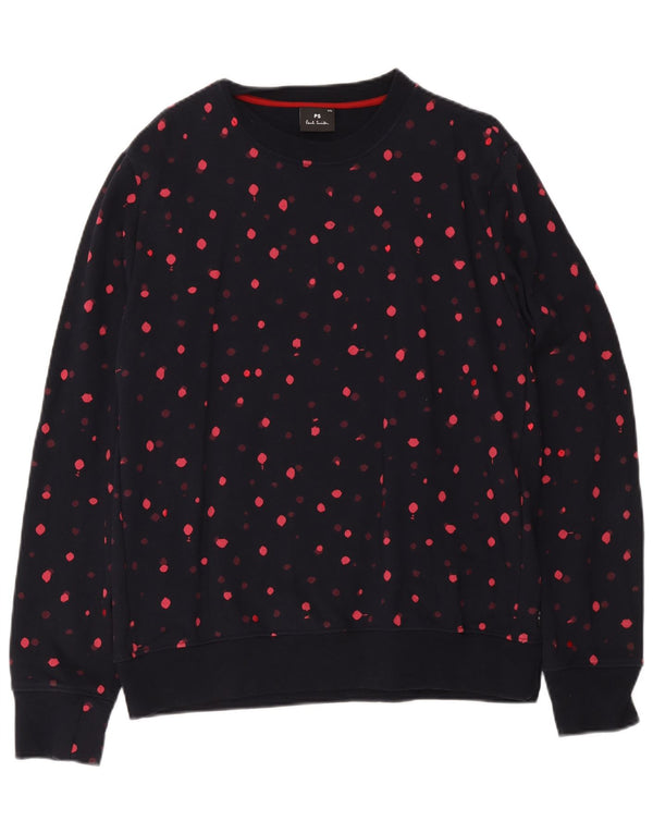 Pulover pentru damă Paul Smith Pulover UK 20 2XL Bumbac cu pete albastru bleumarin