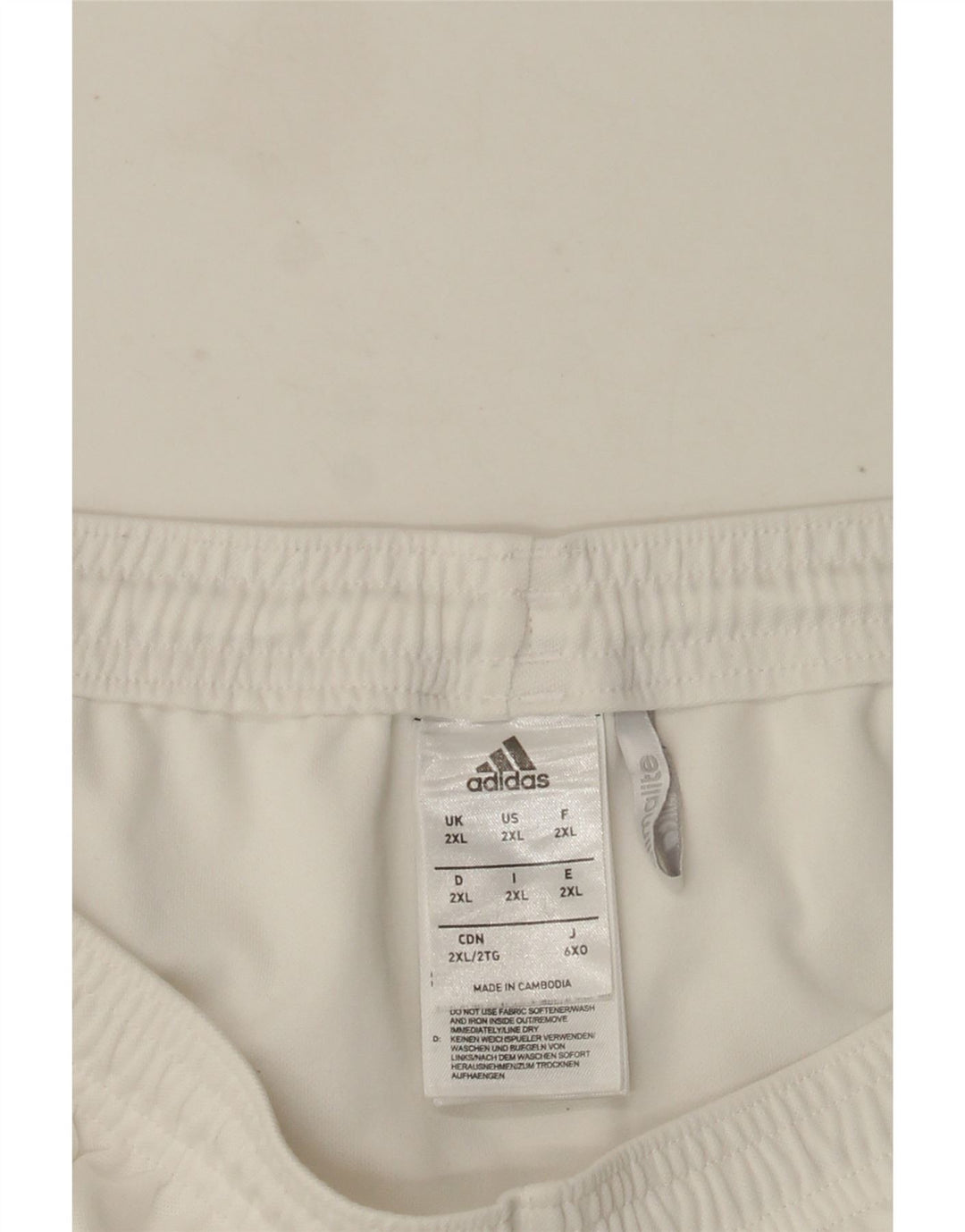 Pantaloni scurți Adidas Climalite Sport 2XL, alb, poliester