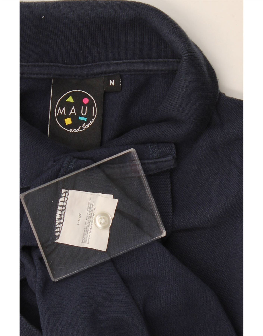 Tricou polo pentru bărbați Maui and Sons, bumbac mediu albastru bleumarin