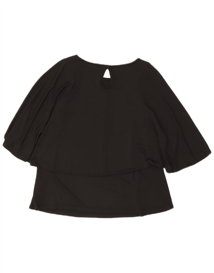 Bluză Topshop pentru femei Liliac Top UK 10 Poliester negru mic