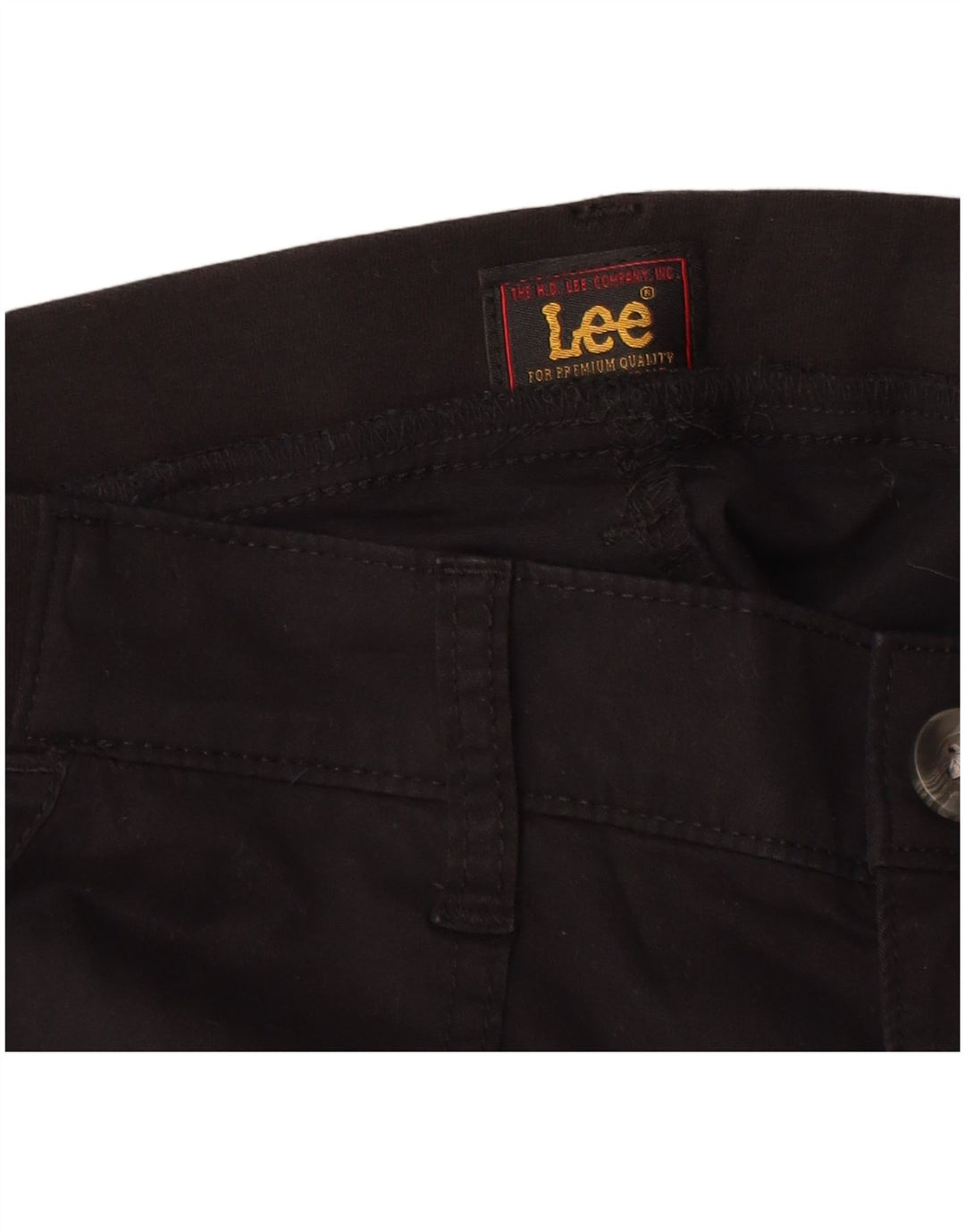 Bermude casual LEE pentru femei US 10 Large W30 Bumbac negru