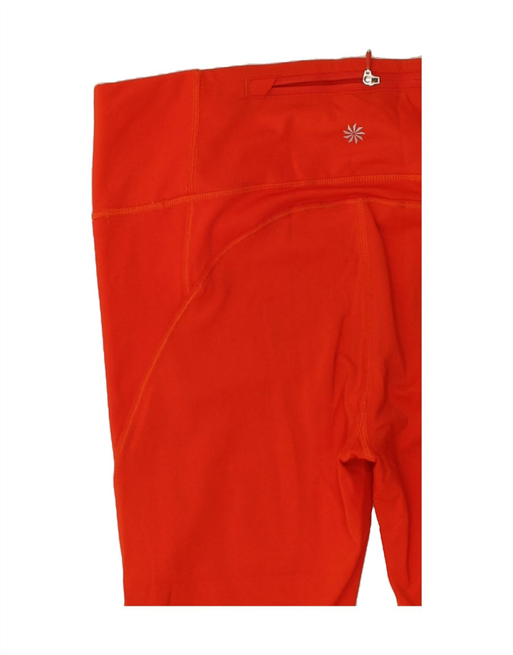 ATHLETA Womens Capri Leggings UK 10 Small  Red Polyester Vintage Athleta and Second-Hand Athleta from Messina Hembry 