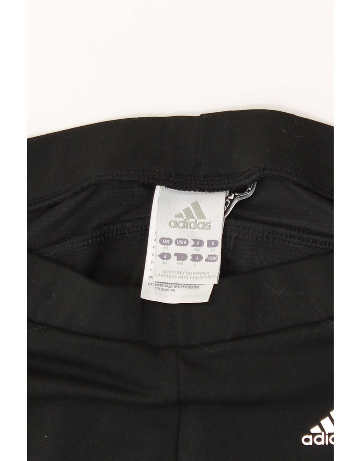 Leggings Adidas Climacool Capri pentru femei UK 12 Poliester mediu negru