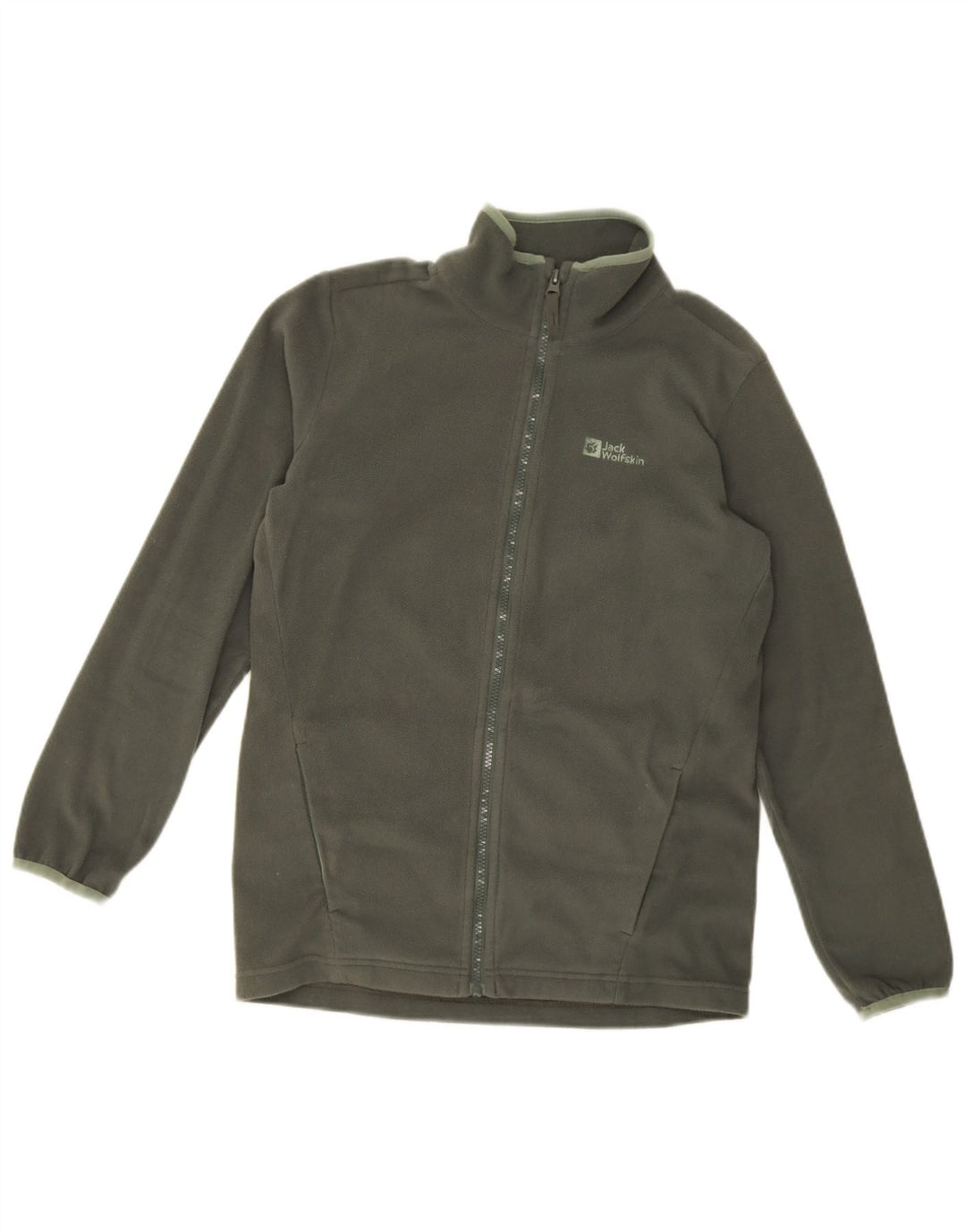 Jack Wolfskin pentru fete jachetă fleece 13-14 ani mare kaki poliester