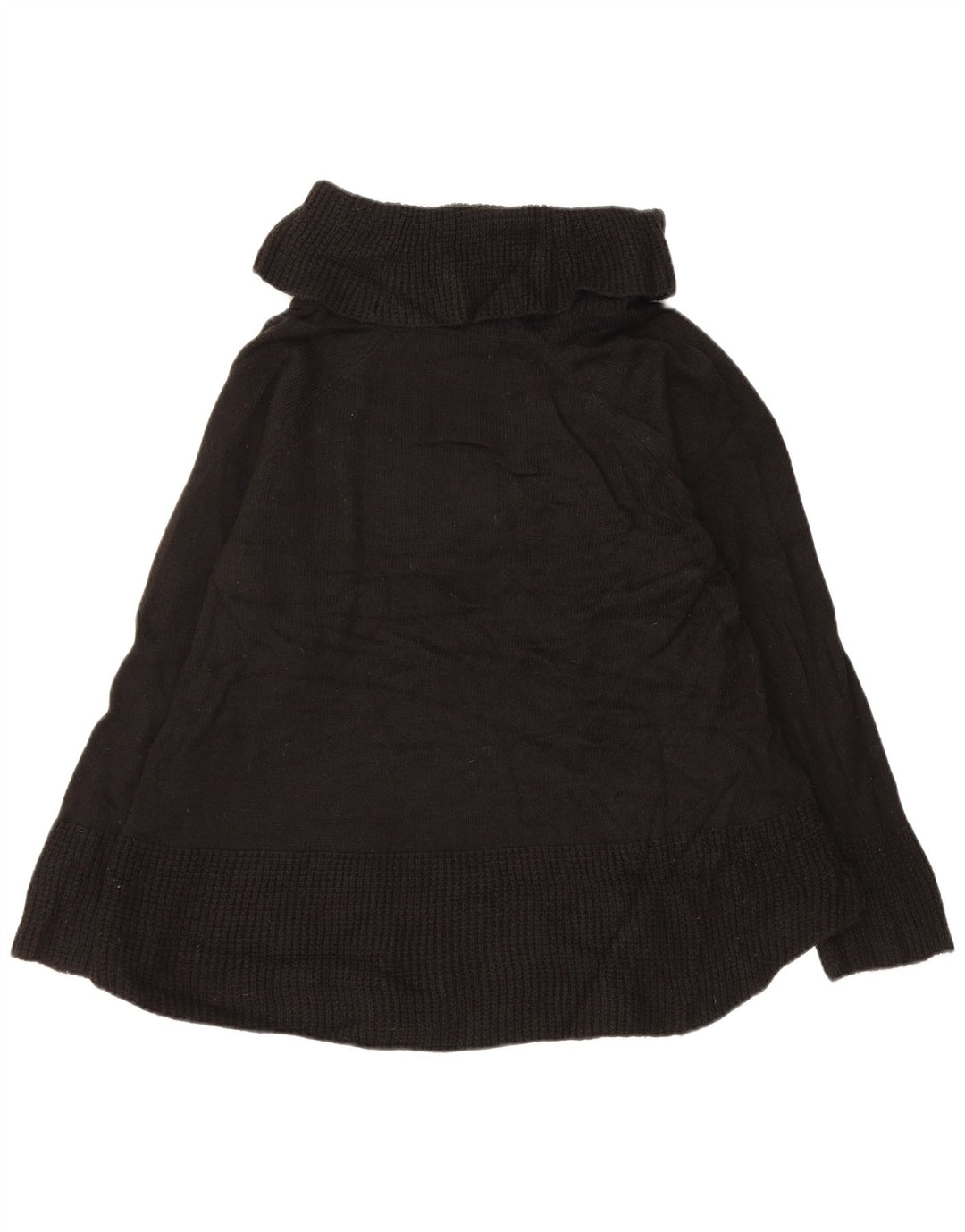 CALVIN KLEIN Pulover cu gât rulat pentru femei UK 18 XL Acrilic negru